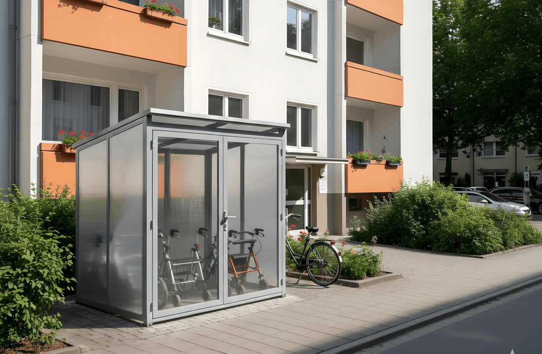 rollatorgarage mehrfamilienhaus