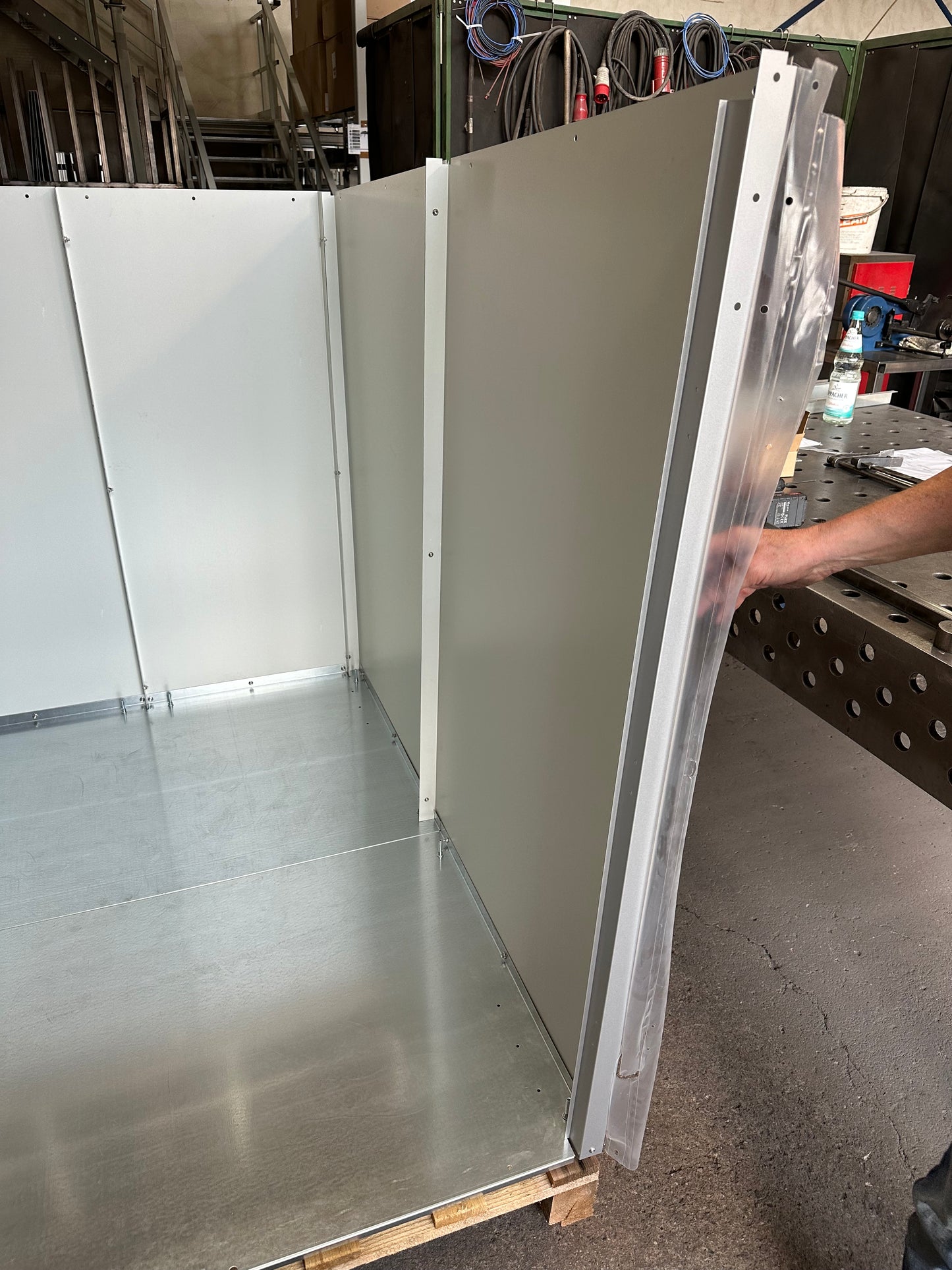 Elektromobilgarage aufbau