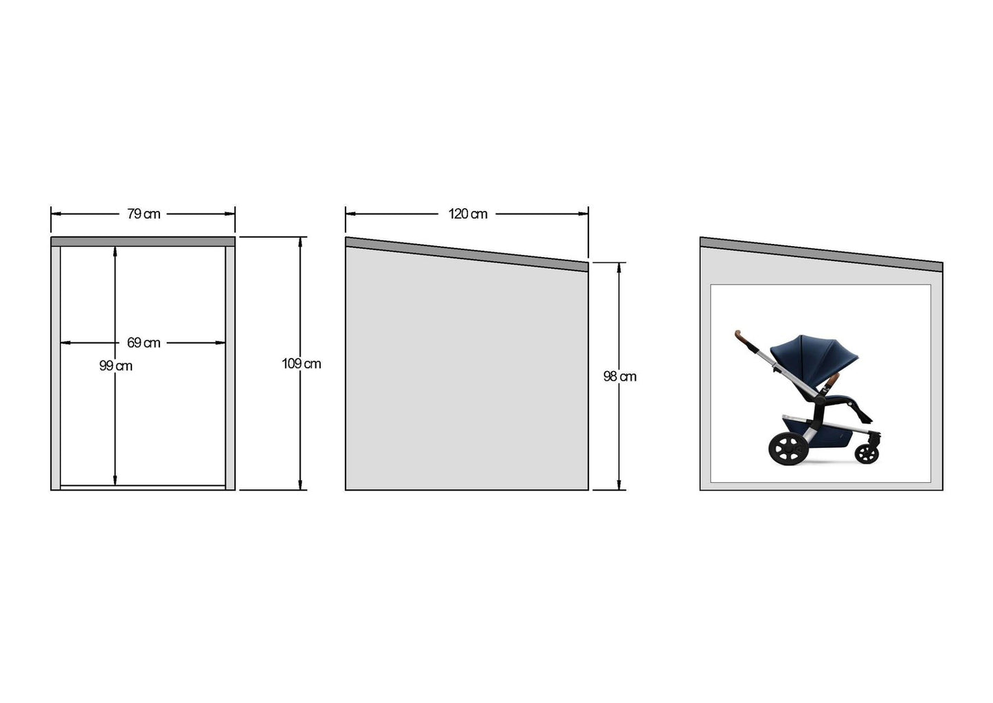 Kinderwagengarage Emilia (M)