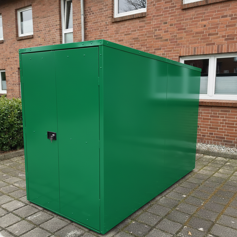 rollatorgarage lang grün