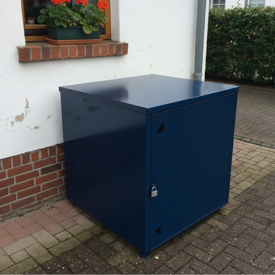 kinderwagen garage blau