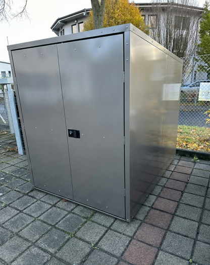 Elektromobilgarage dunkelgrau