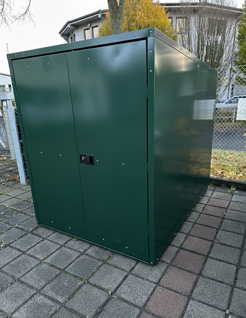 Elektromobilgarage grün