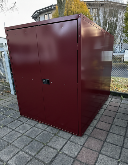 Elektromobilgarage rot