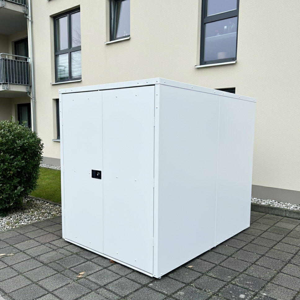 elektromobil garage weiss